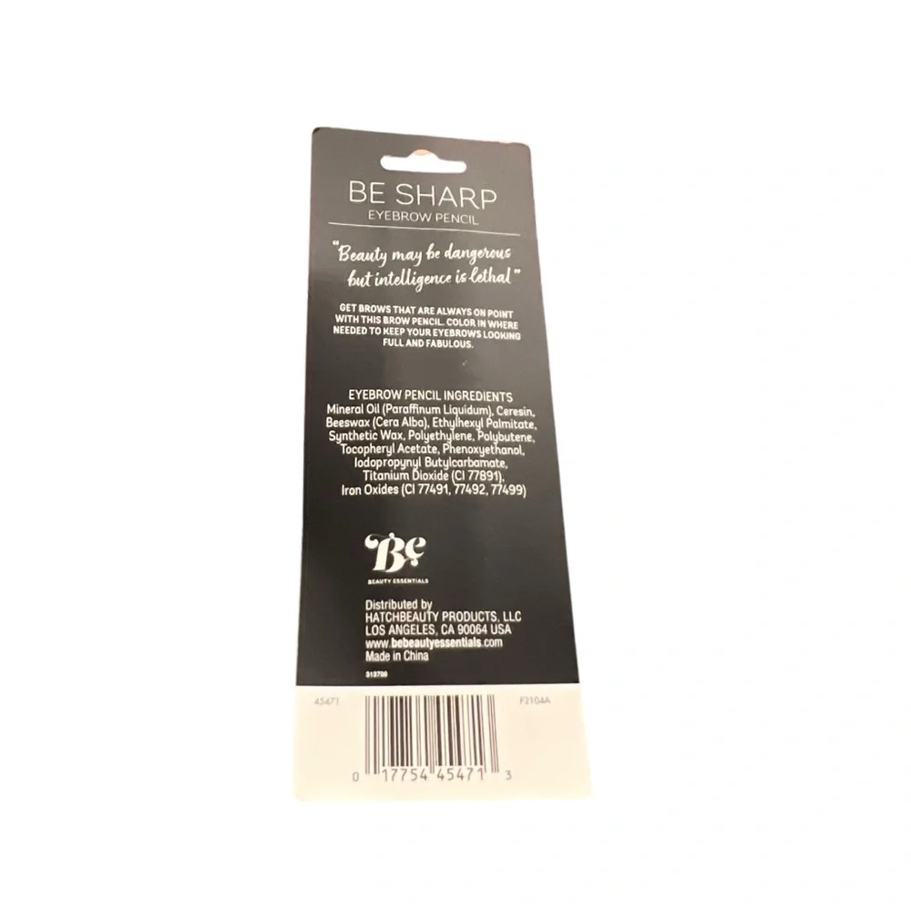 BE Beauty‎ Essentials Eyebrow Pencil Light Brown NEW Hatch Beauty